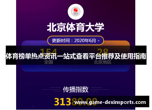 体育榜单热点资讯一站式查看平台推荐及使用指南