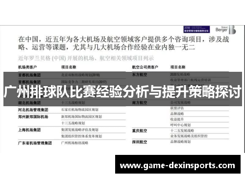 广州排球队比赛经验分析与提升策略探讨